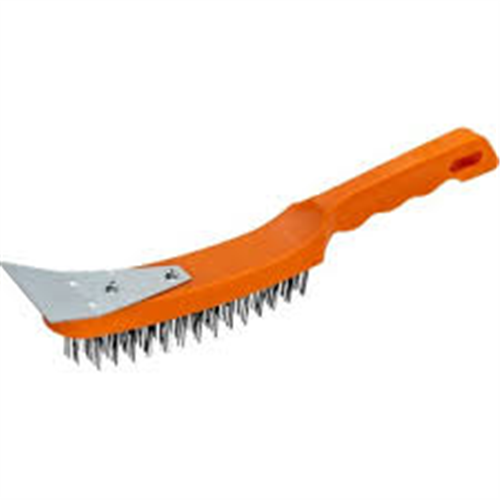 KUPA METAL KAZIMA SPATULALI ÇELİK TEL FIRÇA 270MM